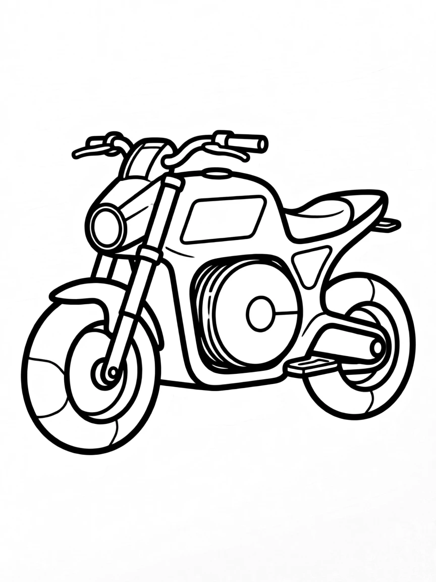 A futuristic electric motorcycle with distinctive battery design