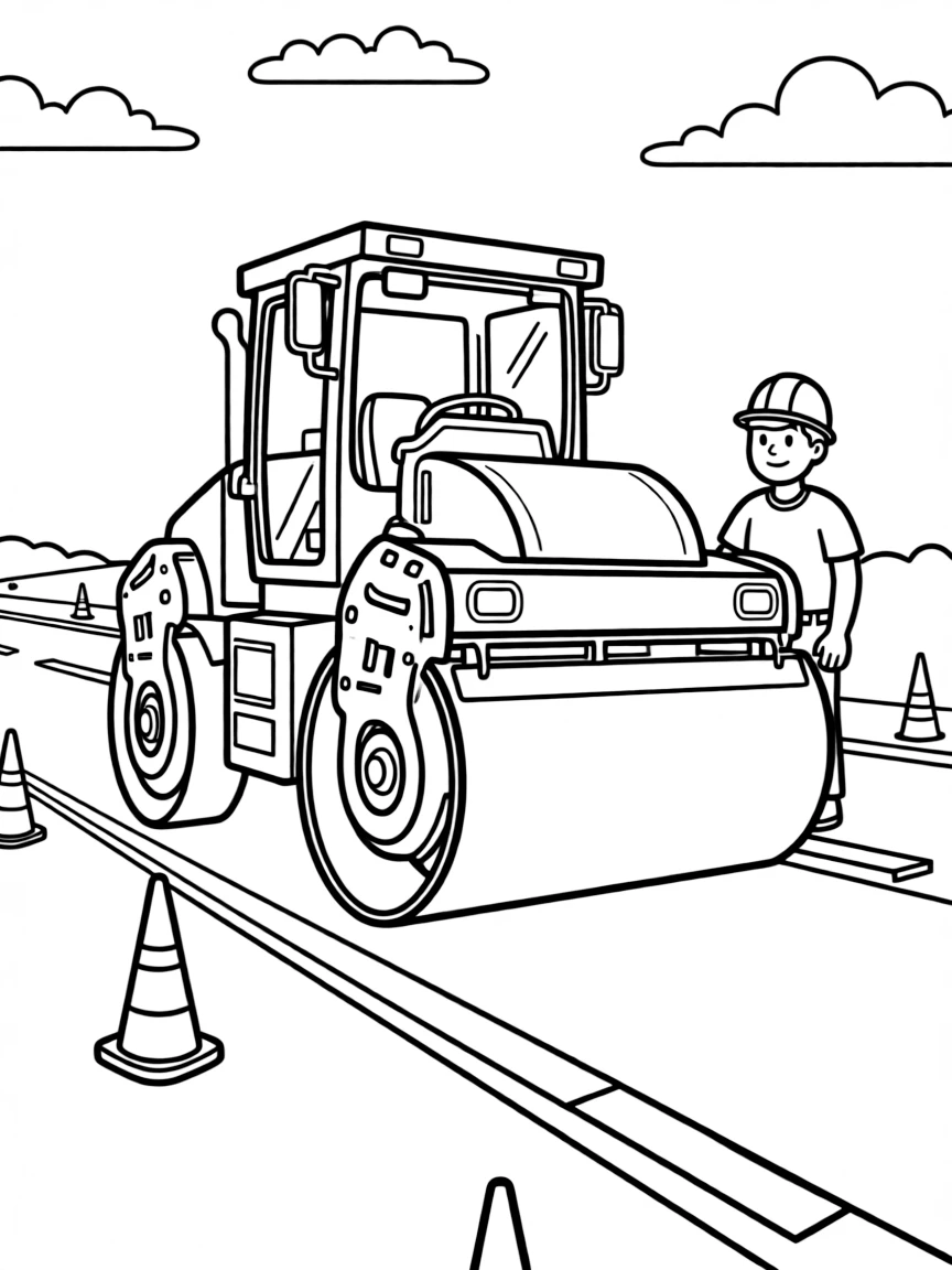 A paver laying down fresh asphalt on a highway
