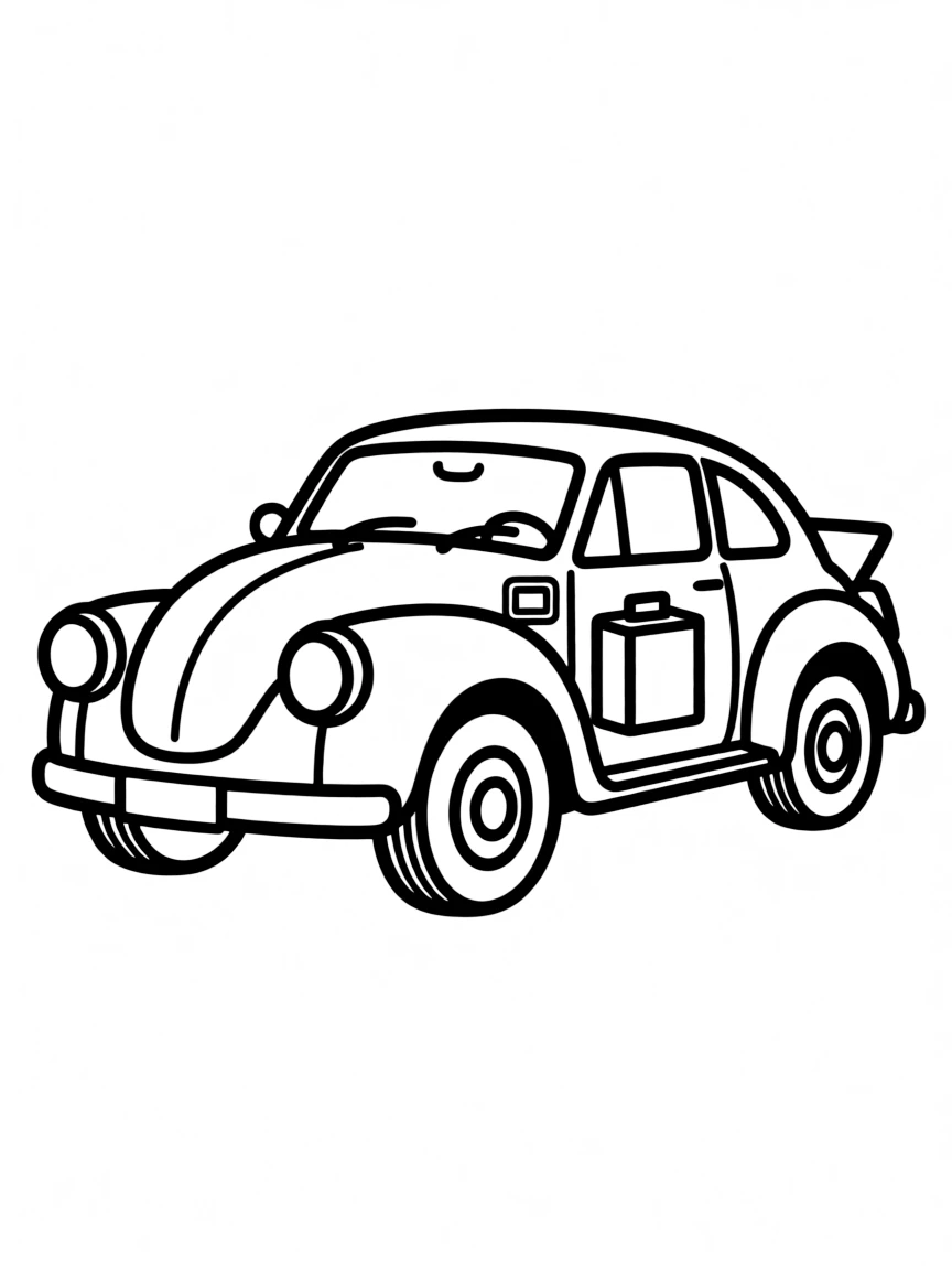 A classic car converted to electric with modern components