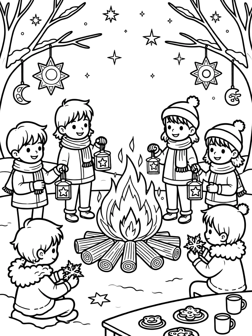 An elaborate winter solstice celebration