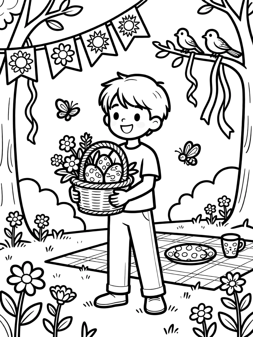 A spring equinox celebration with detailed decorations
