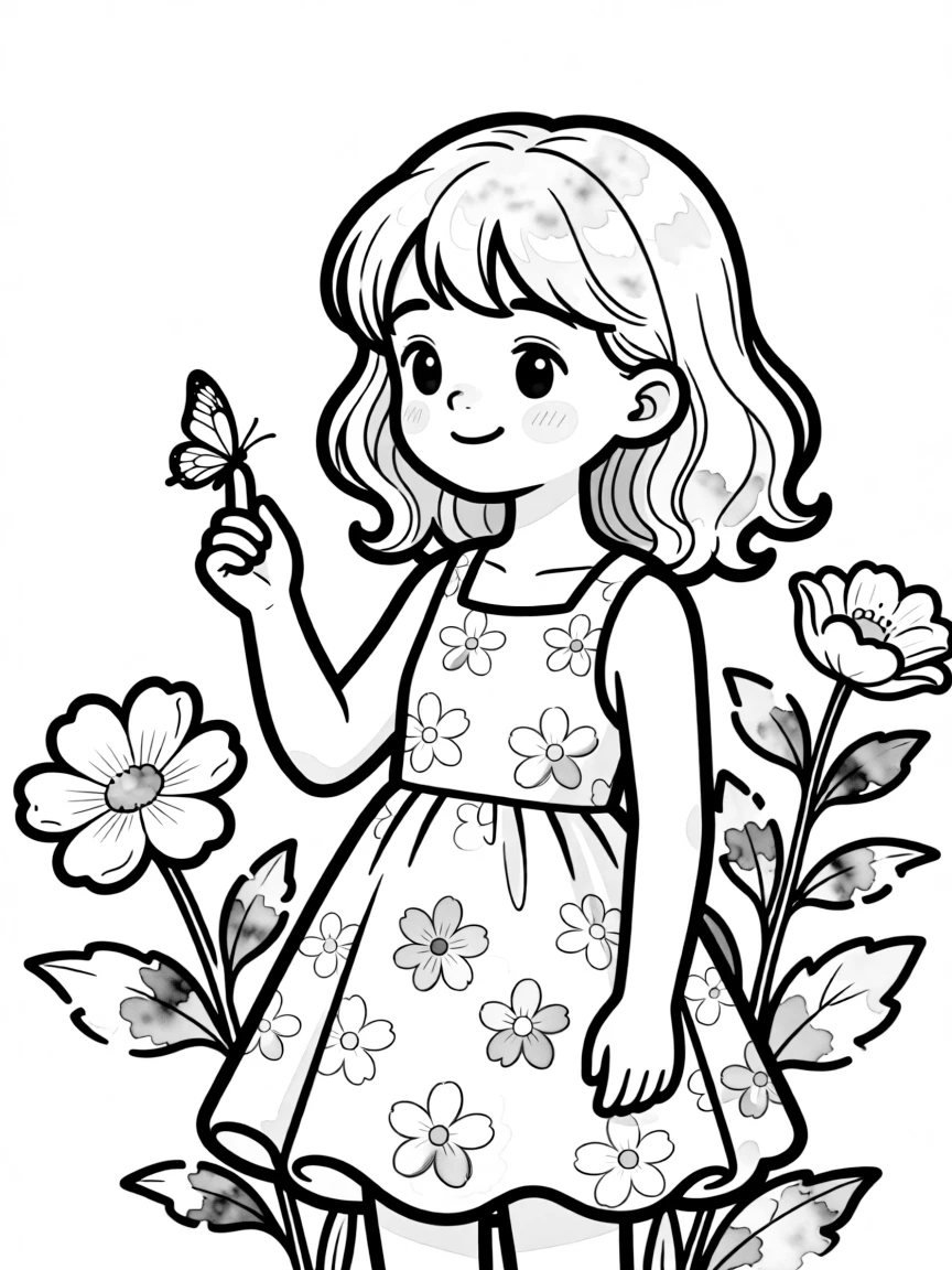 A watercolor-inspired character with blended color edges