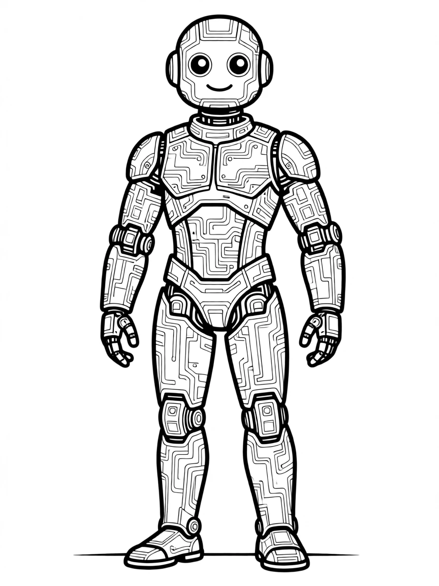 A nanomachine collective formed into humanoid shape