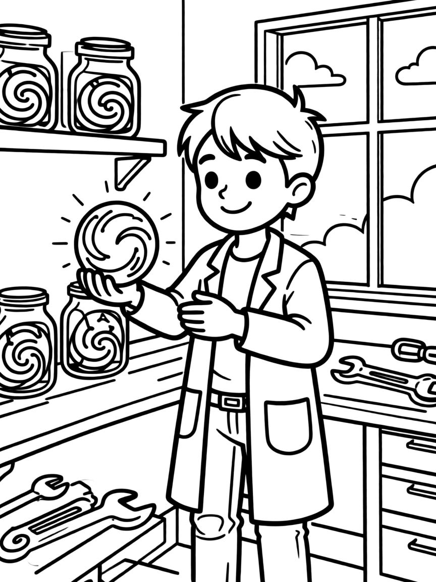 A spell battery engineer storing magic for later use