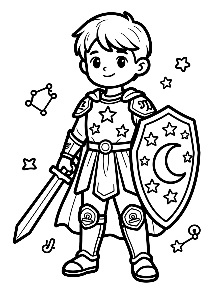 A zodiac warrior representing their star sign