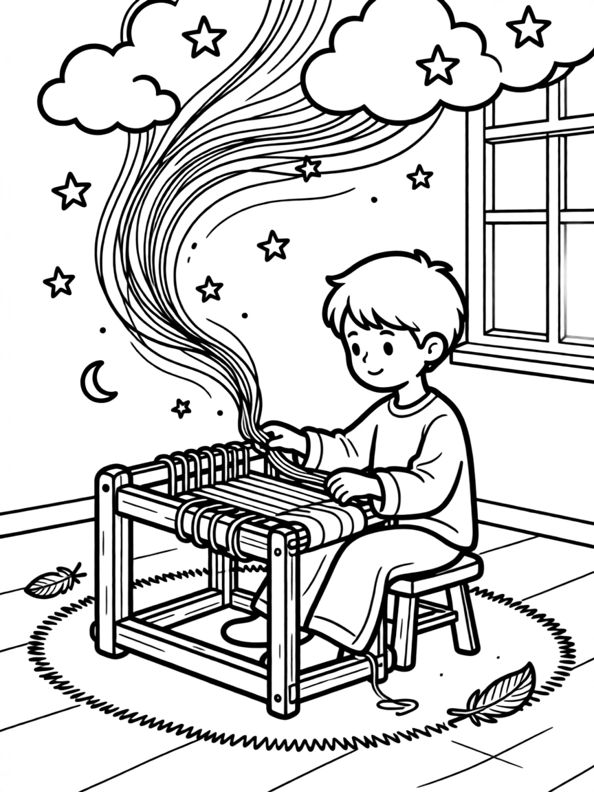 A dream weaver crafting aspirations into reality