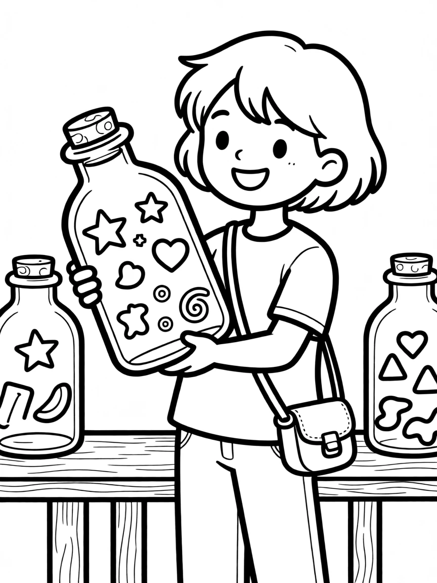A memory collector with bottled recollections