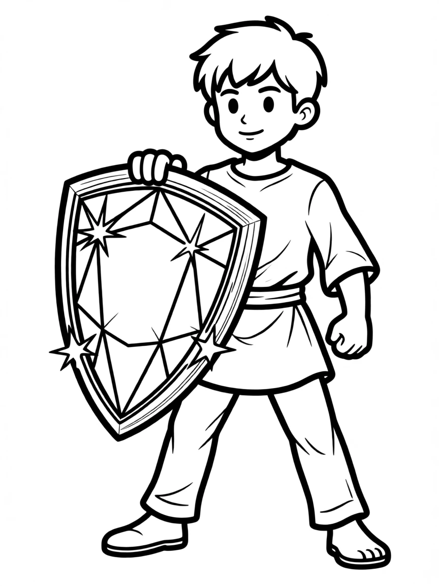 A diamond defender with light-refracting shield