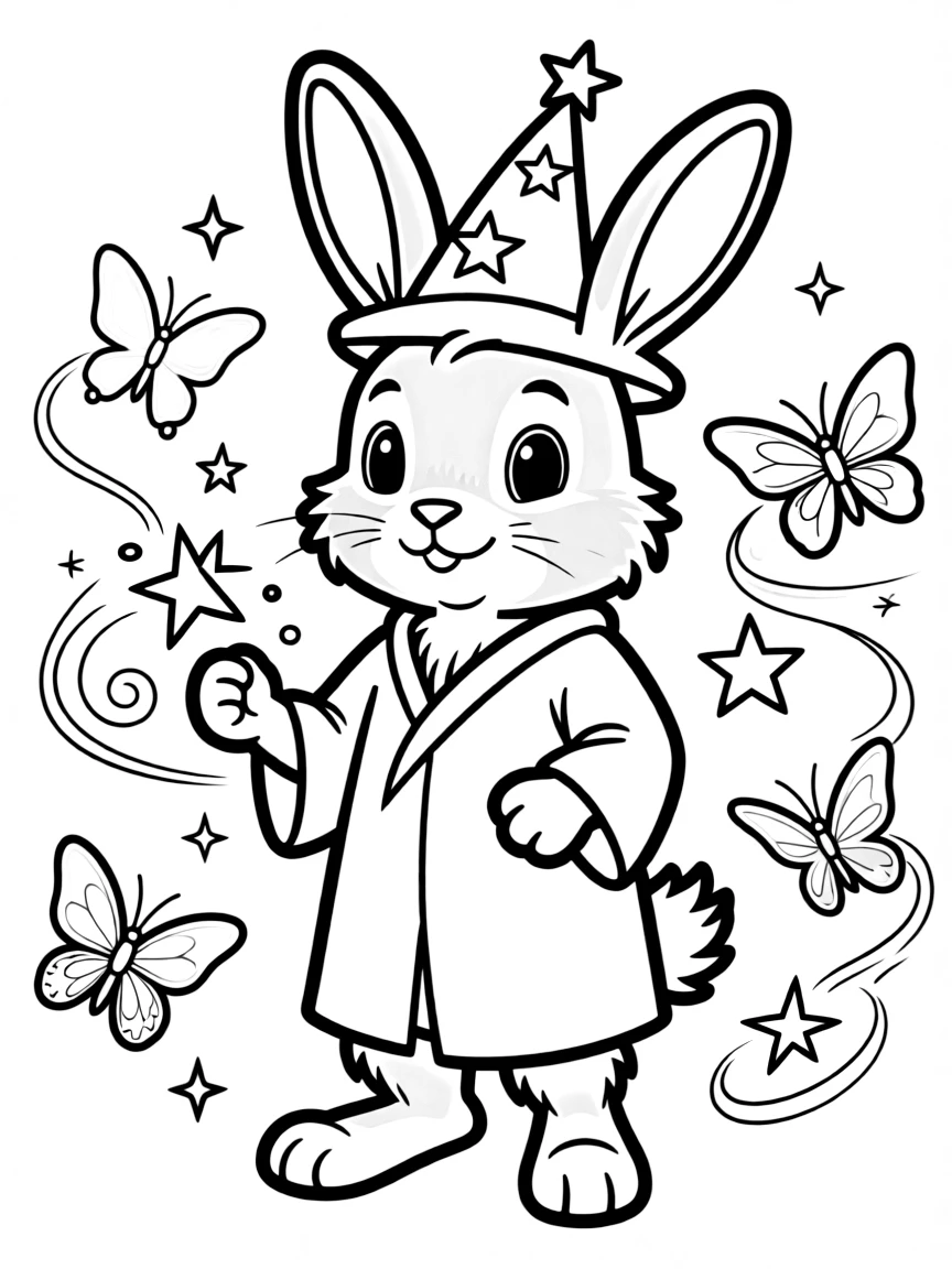 A rabbit trickster with illusion powers