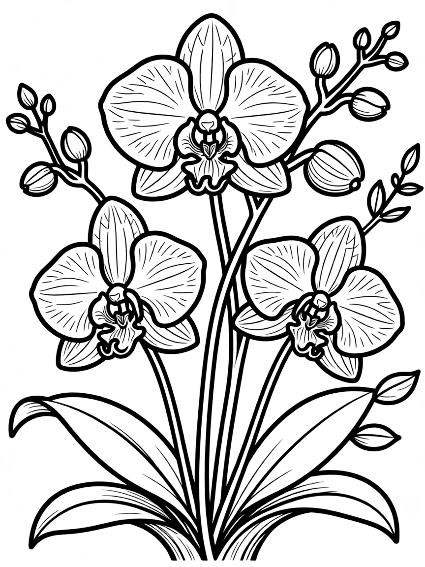 Orchids with their exotic patterns and shapes