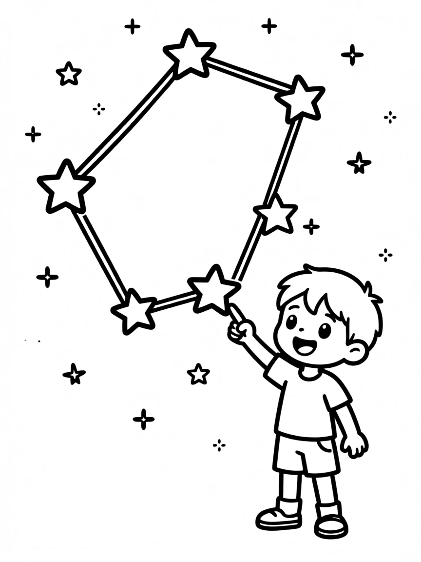 Cassiopeia with its distinctive W shape