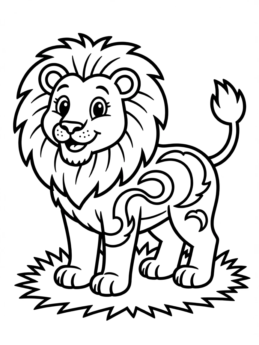 Leo the Lion with the sickle pattern