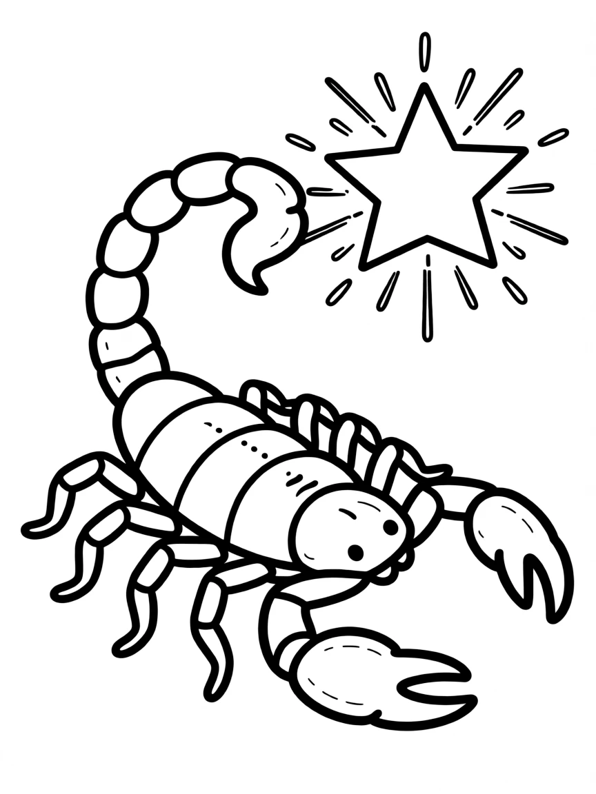 Scorpius with its curving tail and bright Antares
