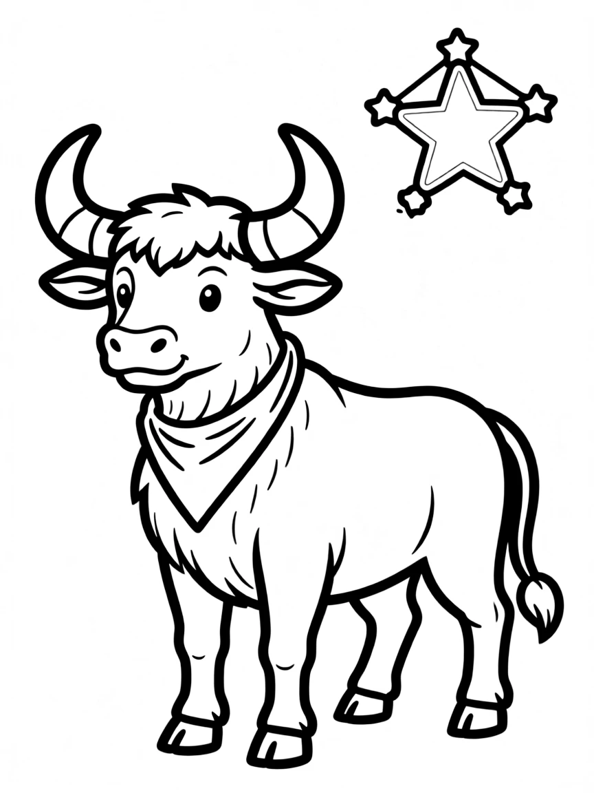 Taurus the Bull with the Pleiades star cluster