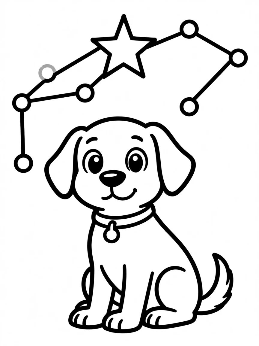 Canis Major with the brightest star Sirius