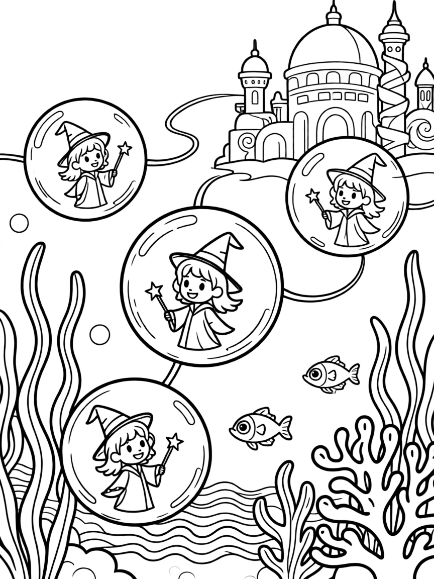 A magical bubble transport system for underwater wizard cities