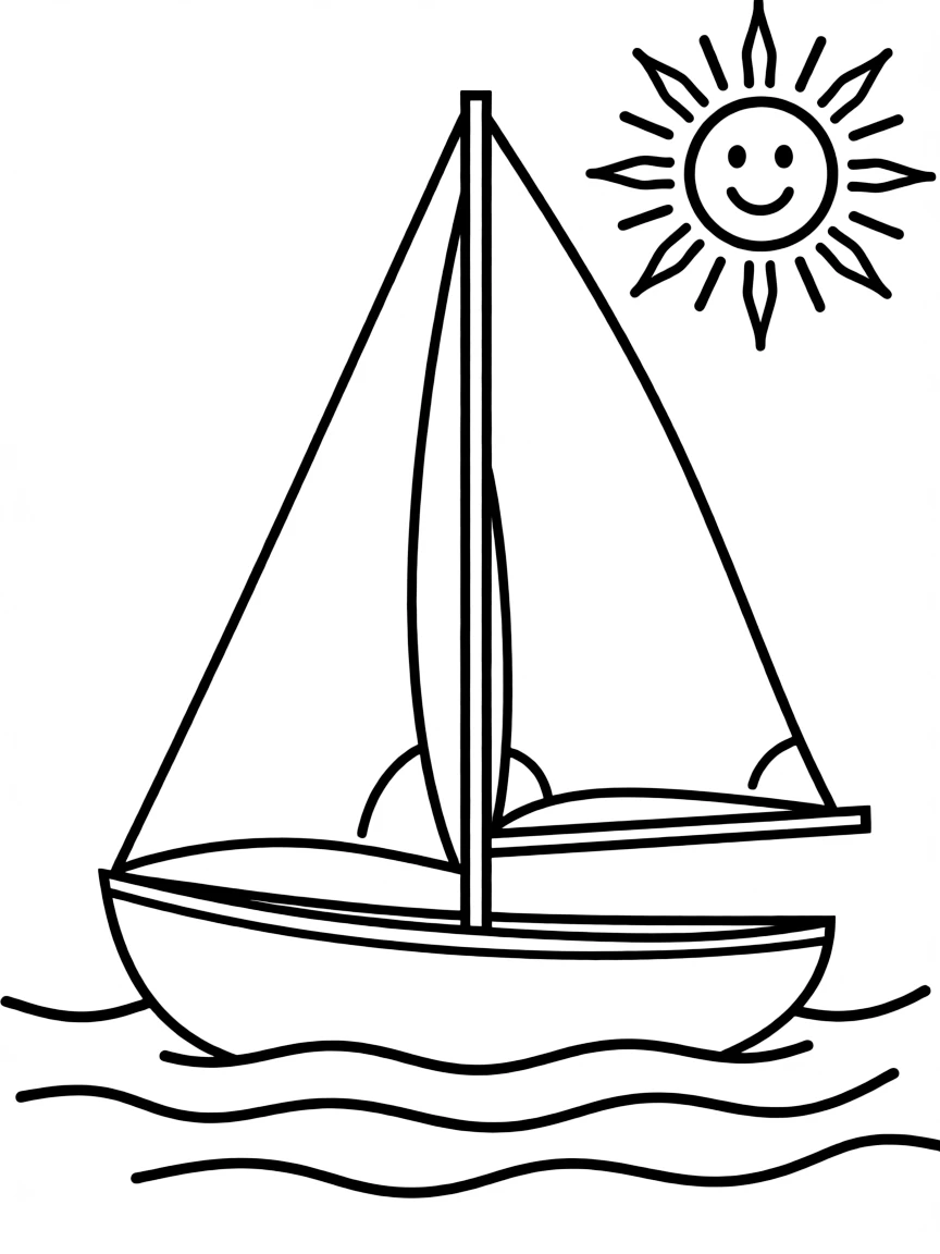 A small sunfish sailboat perfect for beginners