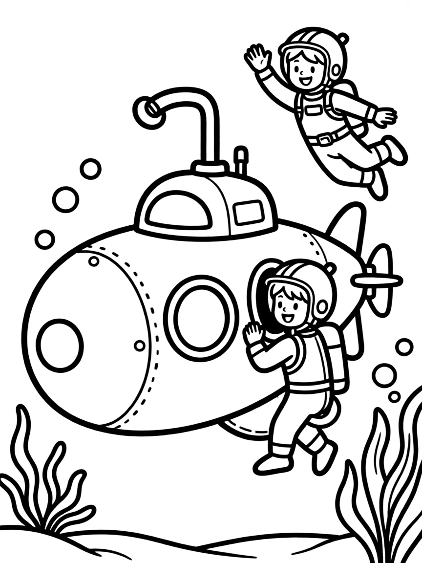A miniature personal submarine for wealthy adventurers