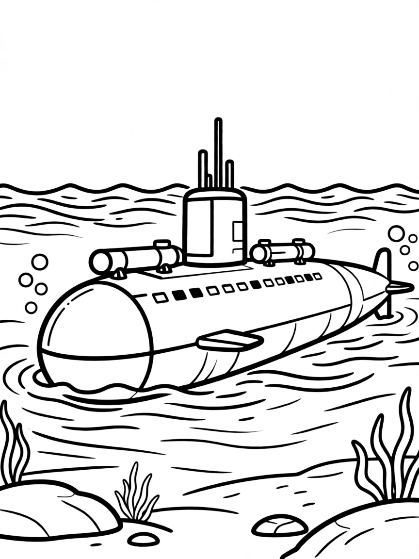A ballistic missile submarine on silent patrol