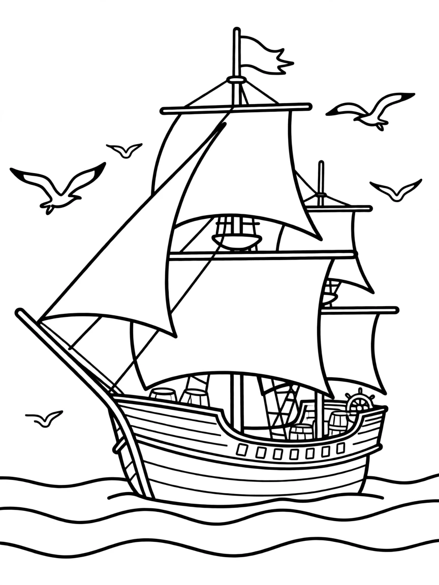 The HMS Beagle of Charles Darwin's voyage