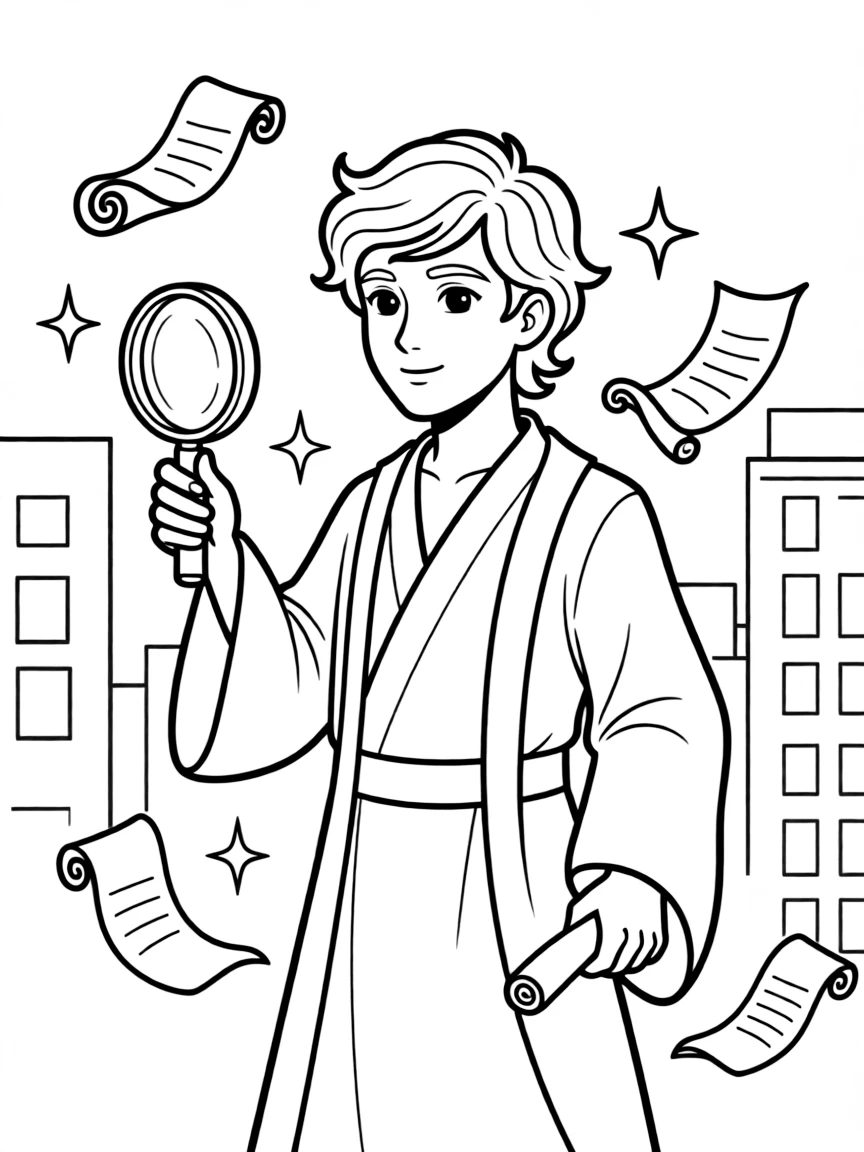 Detective djinn tracking down missing wishes