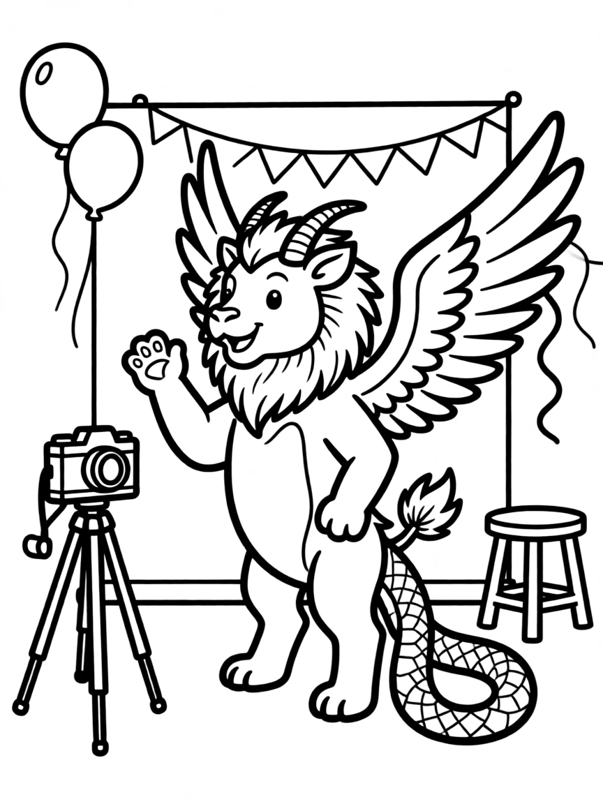 Chimera trying to coordinate all parts for group photo