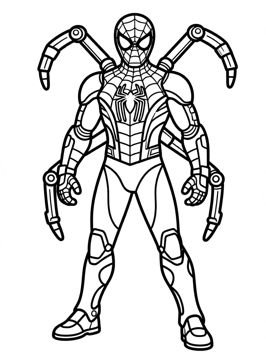 Spider-Man in his Iron Spider armor