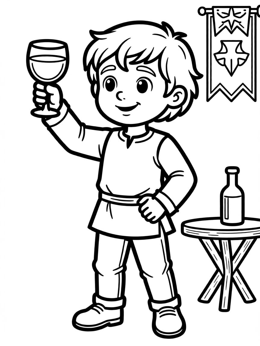 Tyrion Lannister raising a wine glass in salute