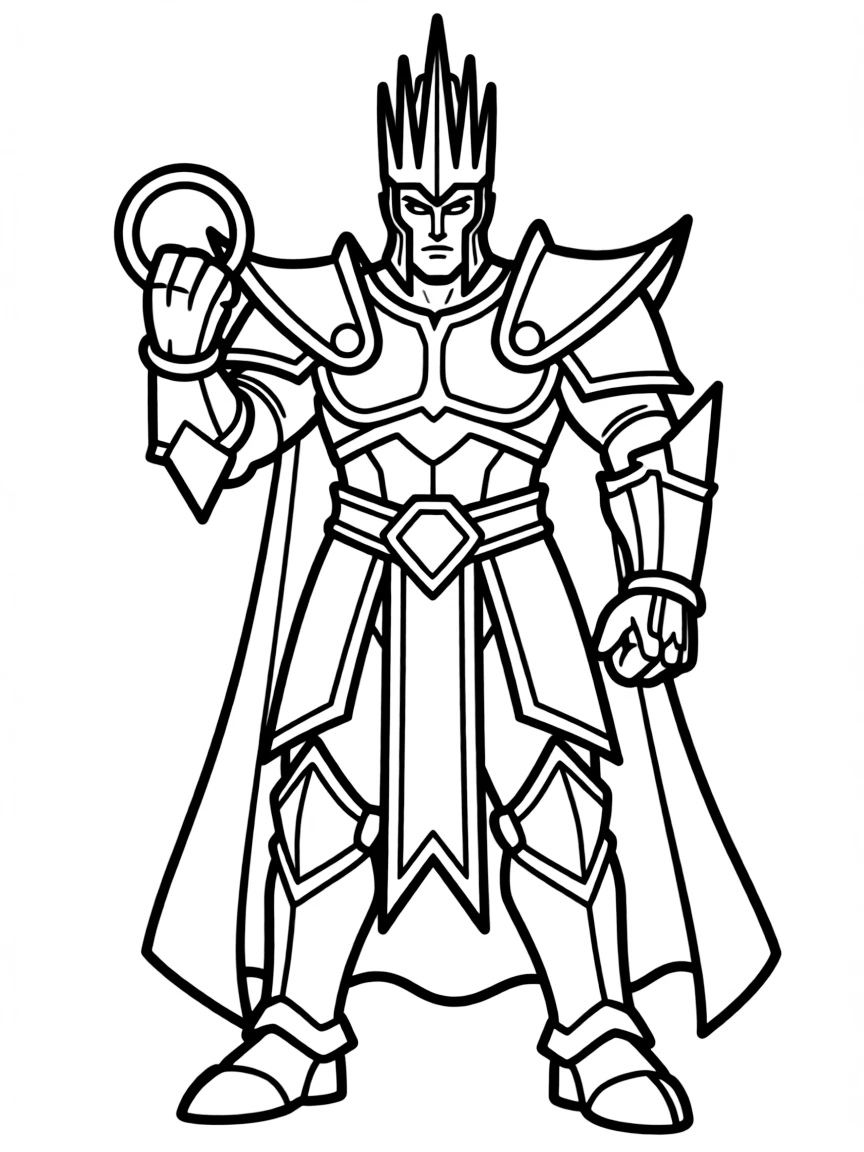 Sauron in his dark armor with the One Ring