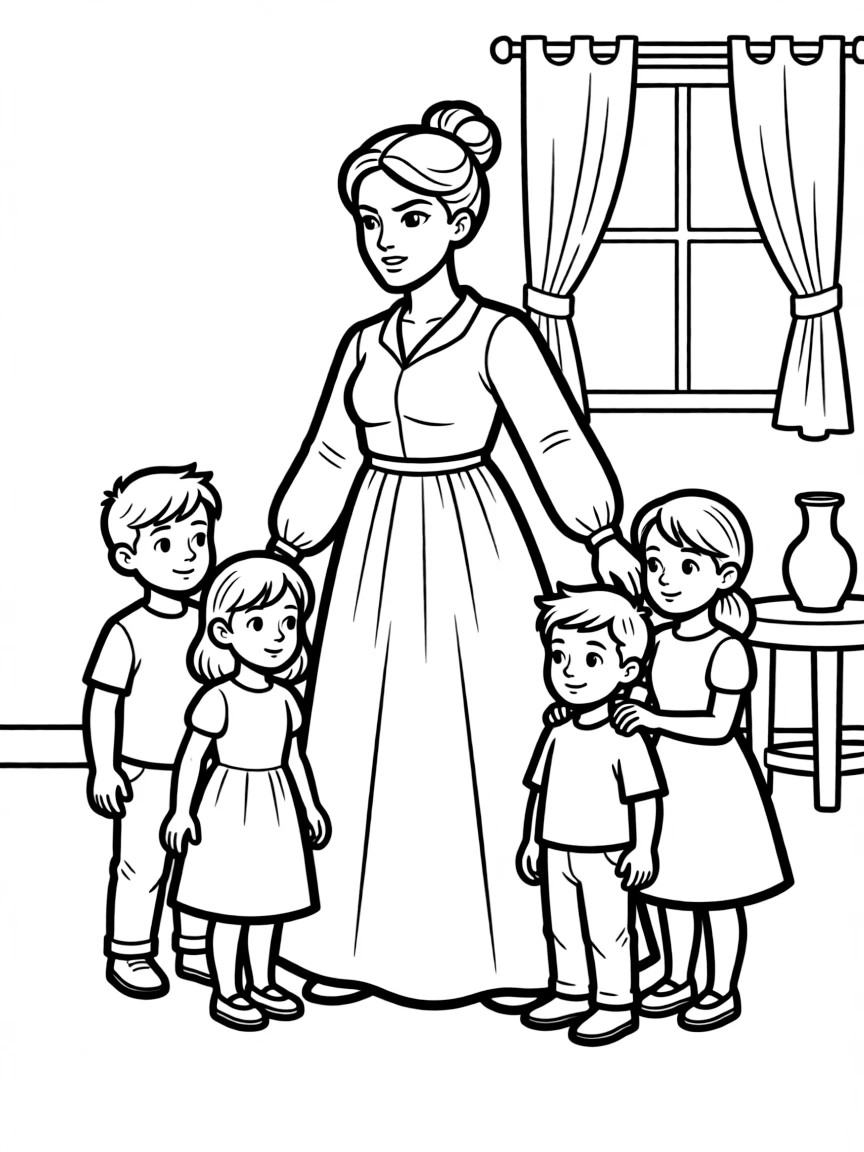Molly Weasley in fierce mama-bear mode protecting her children