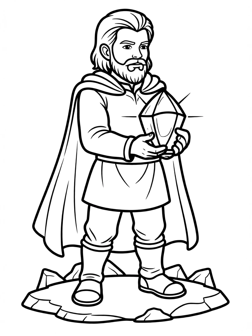 Thorin Oakenshield holding the Arkenstone