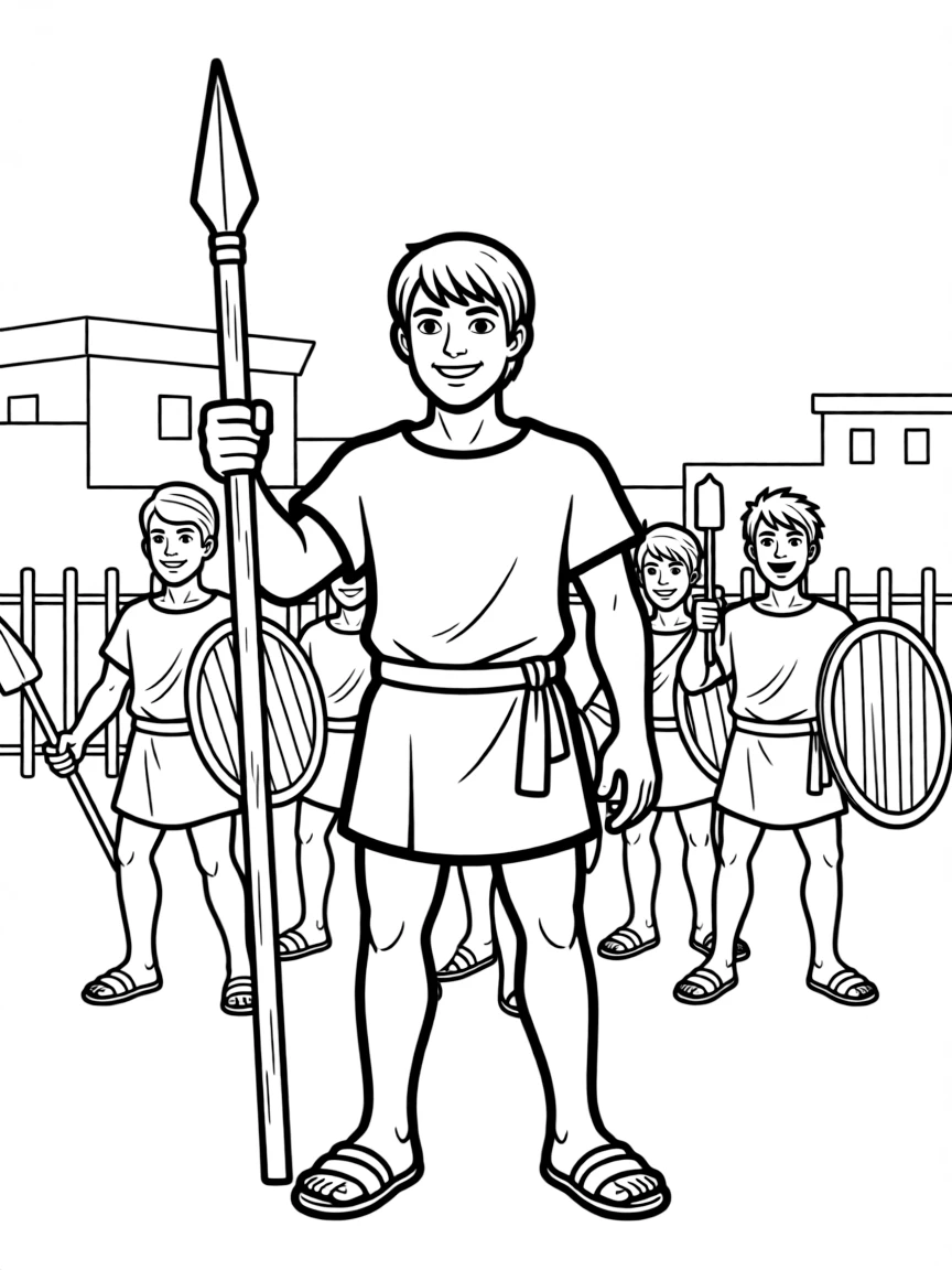 Spartacus leading the slave rebellion against Rome