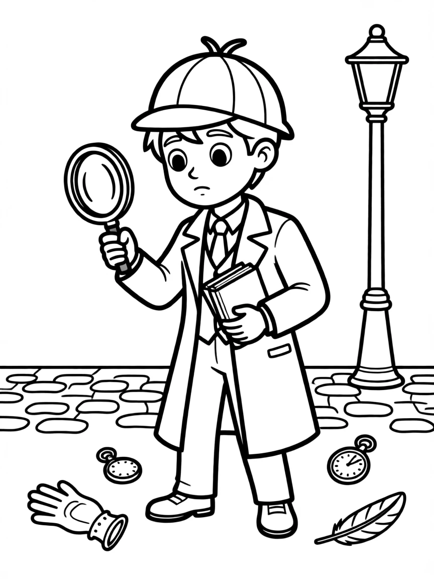 Sherlock Holmes in disguise for an investigation