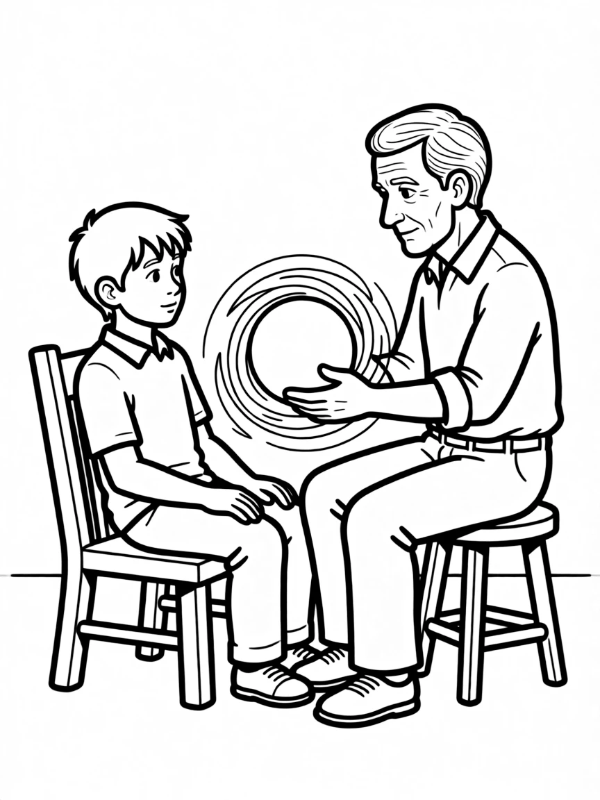 Jonas from "The Giver" receiving colored memories