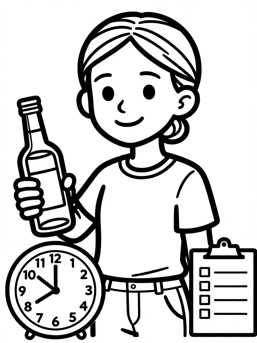 Eleanor Oliphant with her rigid routines and vodka bottle