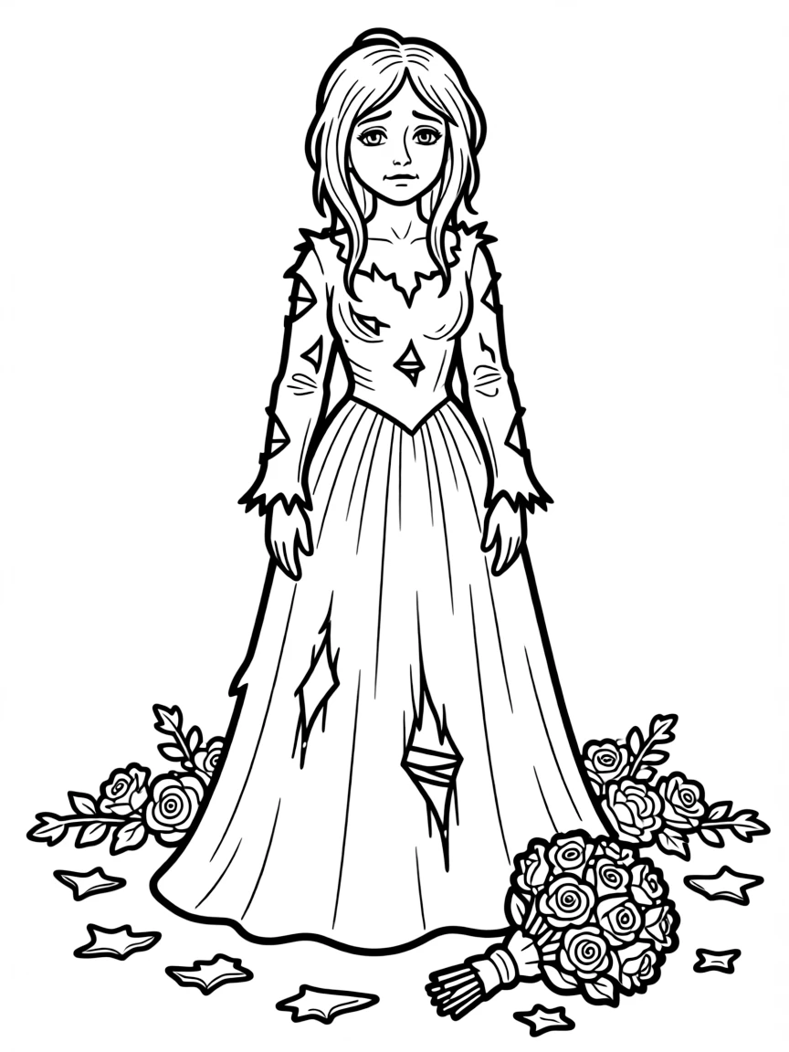 Miss Havisham in her decaying wedding dress