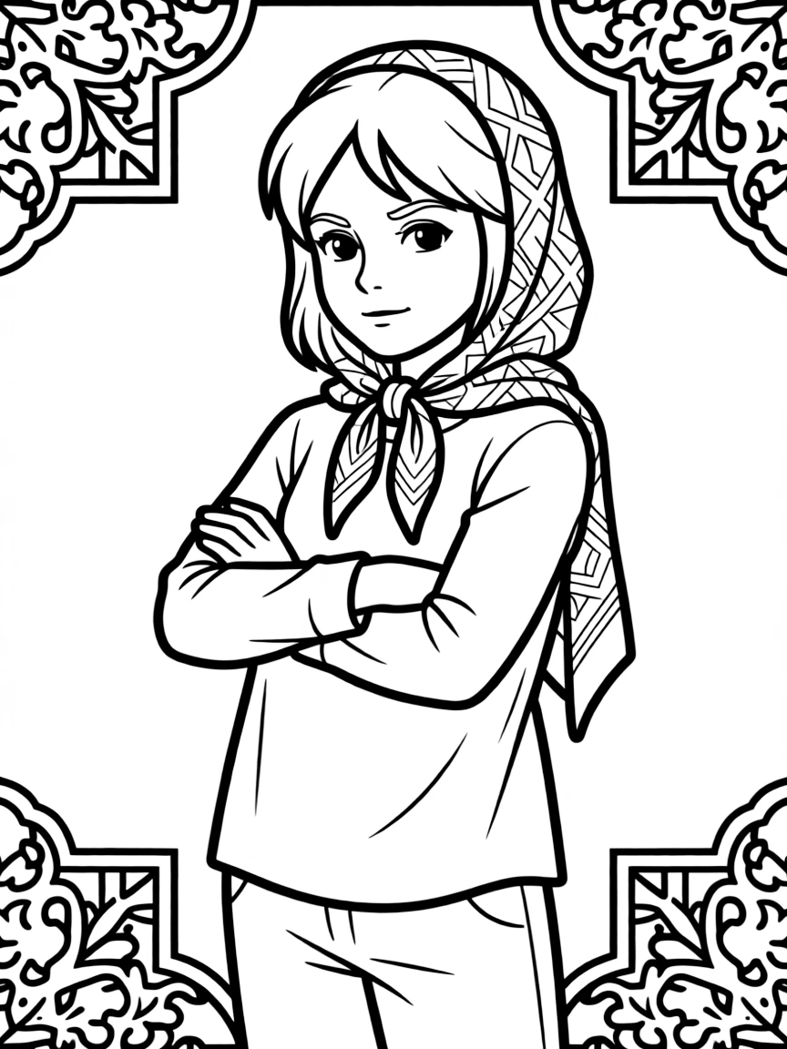 Persepolis' Marjane with her rebellious stance in Iran