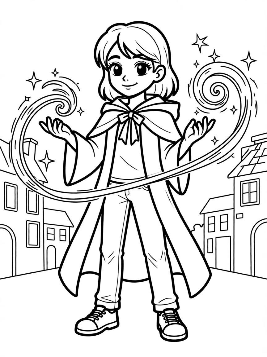 Morrigan Crow from "Nevermoor" with her Wundersmith abilities