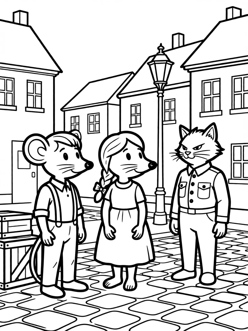 Maus' characters drawn as mice and cats in wartime Poland