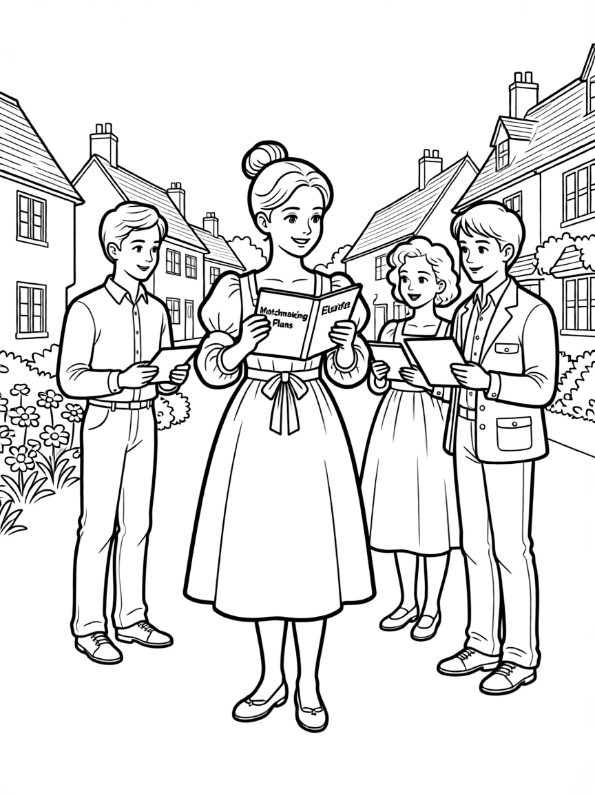 Emma Woodhouse matchmaking for her friends in Highbury