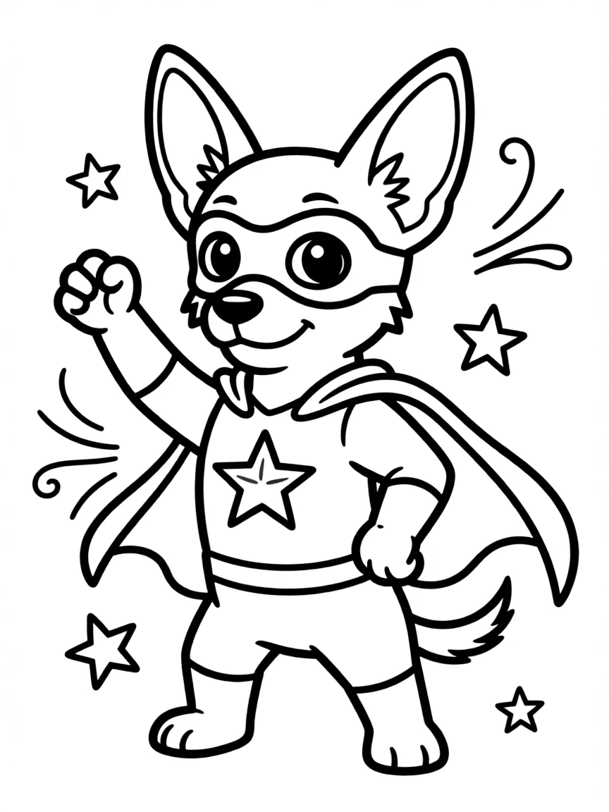Skippyjon Jones imagining himself as a Chihuahua superhero