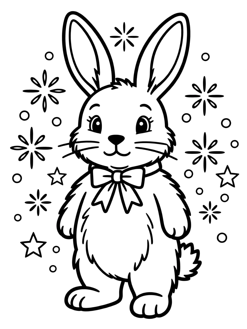 The Velveteen Rabbit becoming real as magical sparkles surround him