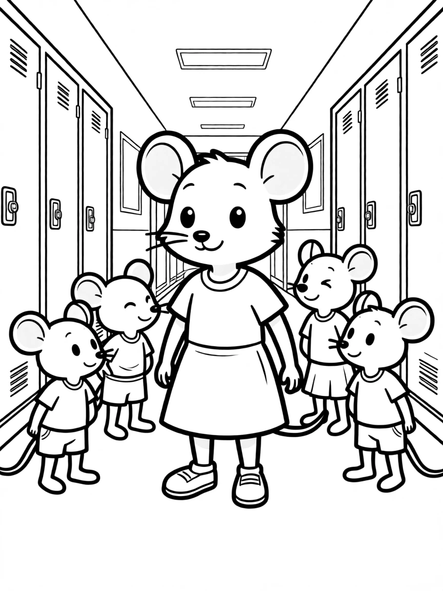 Chrysanthemum the mouse dealing with teasing at school