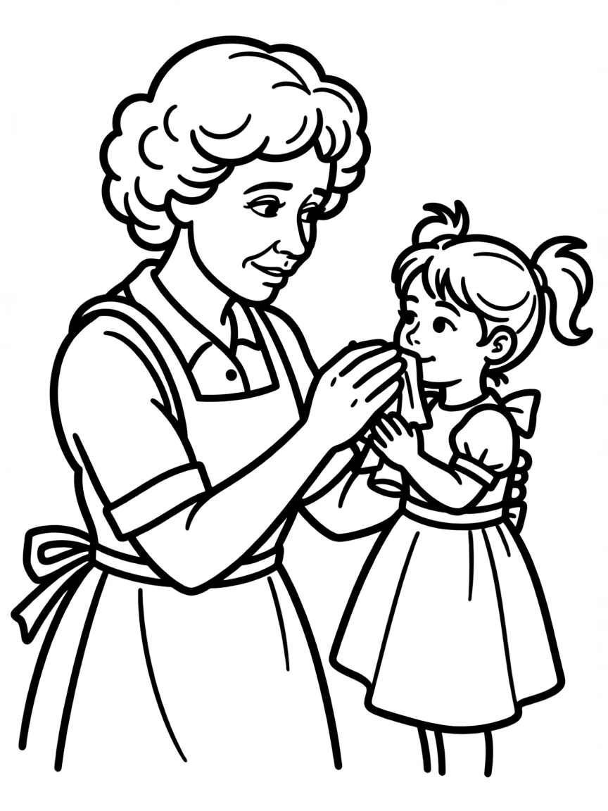 Aibileen Clark from "The Help" caring for Mae Mobley