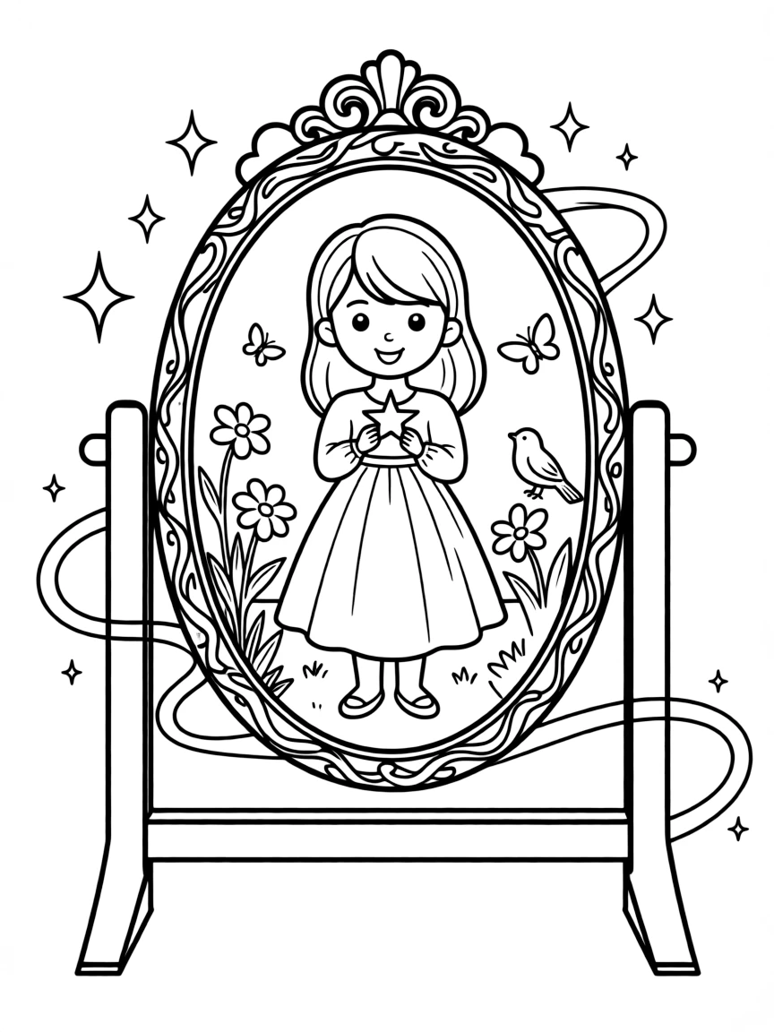 A mirror showing one's deepest desires rather than reflection