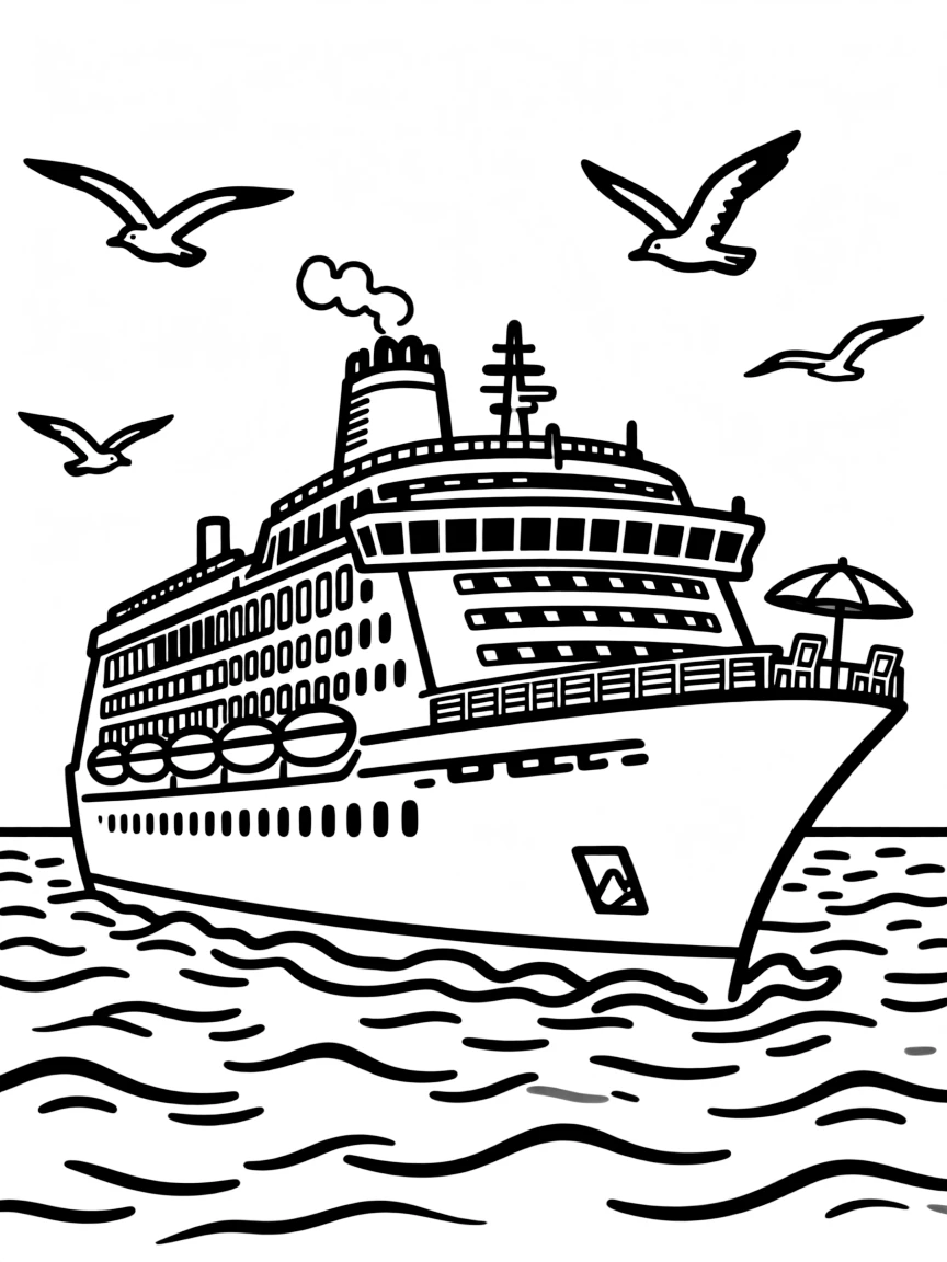 A cruise ship where a murder occurred in the middle of the ocean