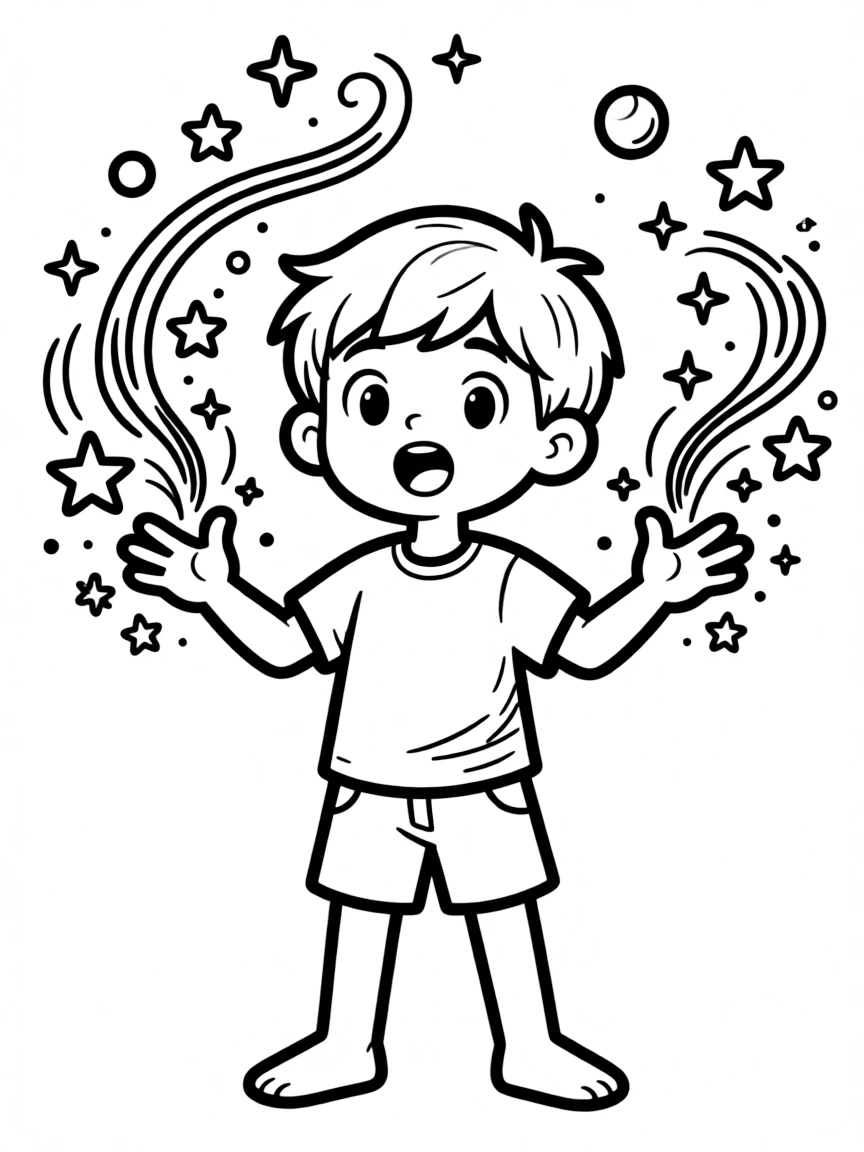 A character discovering they have magical powers