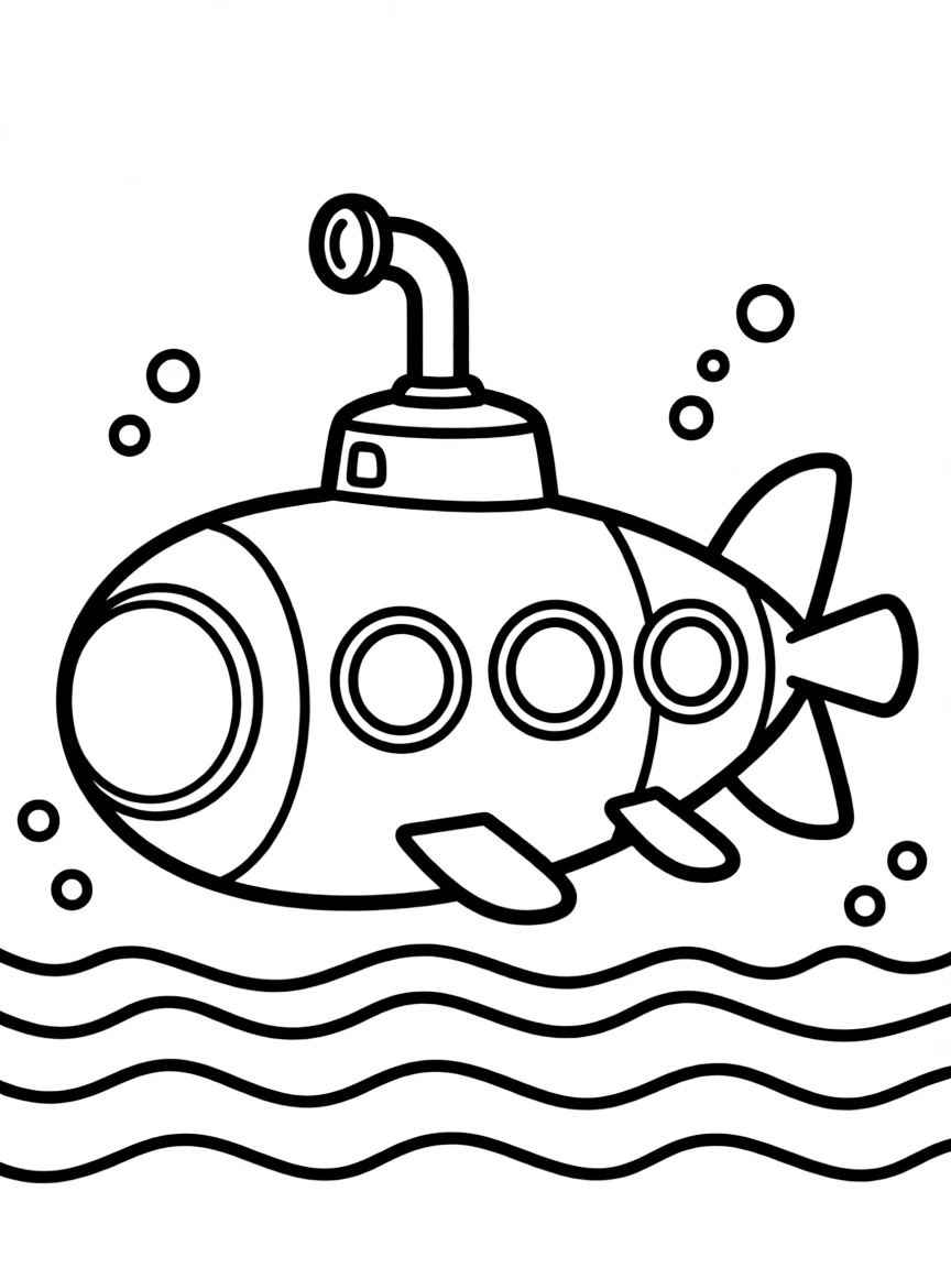 A submarine vehicle for underwater missions