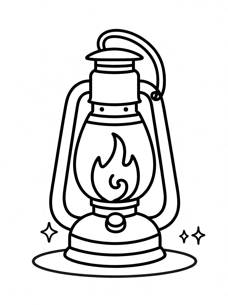 A lantern symbol glowing with power