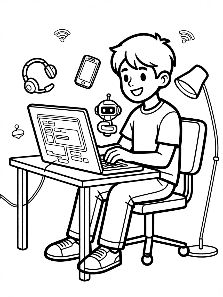 A tech-savvy sidekick providing remote support